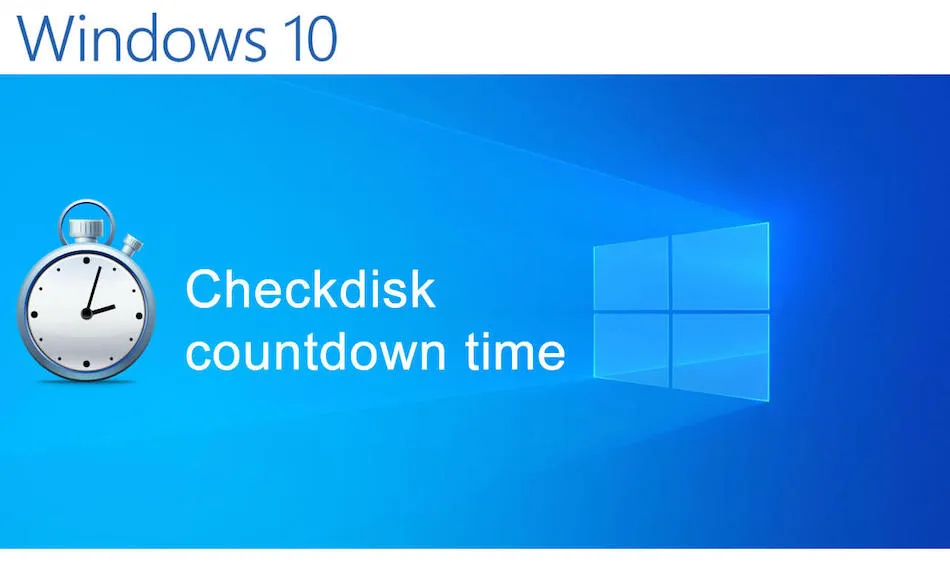 Check disk countdown time