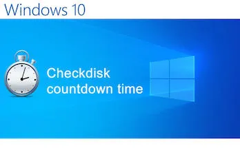 Optimize Chkdsk countdown time