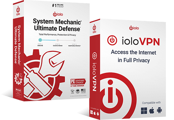 System Mechanic Ultimate Defense and iolo VPN - 55% OFF