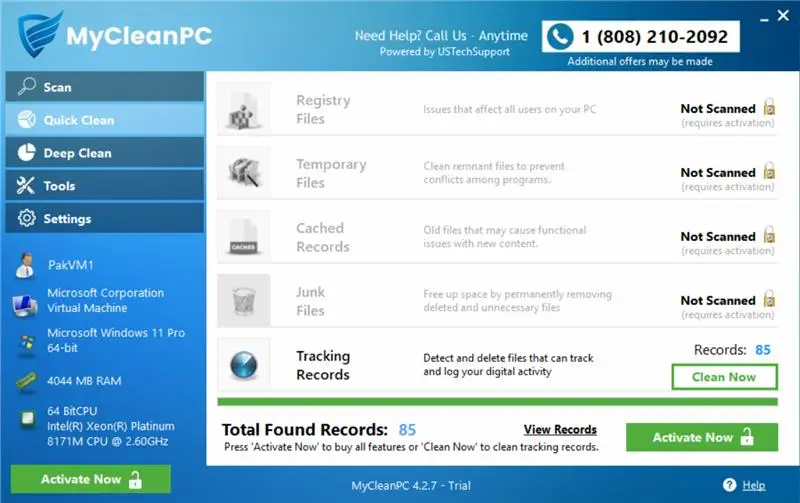 MyCleanPC Scan & Activate