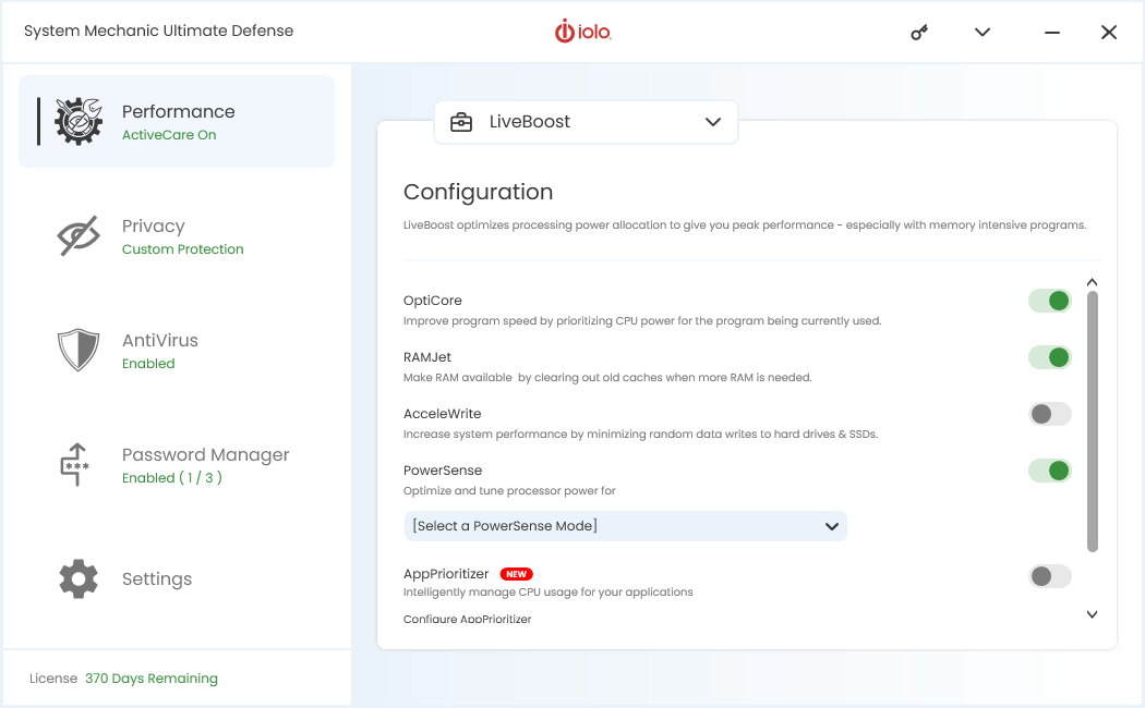 System Mechanic AppPrioritizer