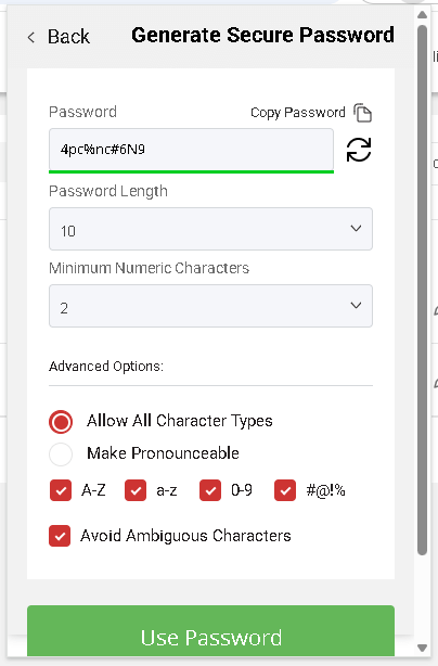 ByePass+ Password Generator