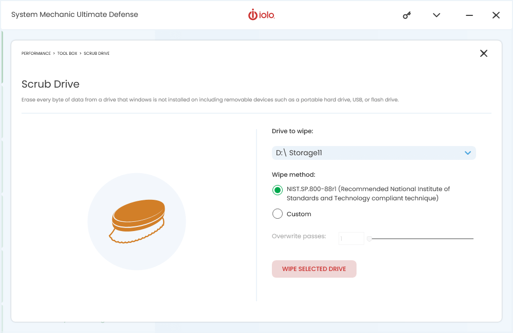 DriveScrubber Screenshot