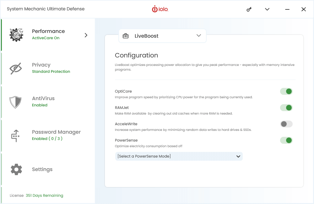 iolo System Mechanic LiveBoost