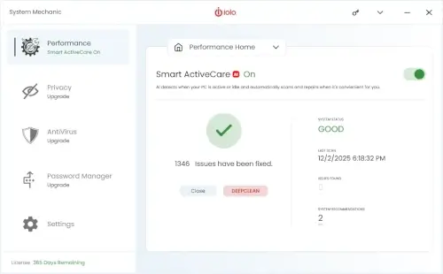 System Mechanic Business Screenshot