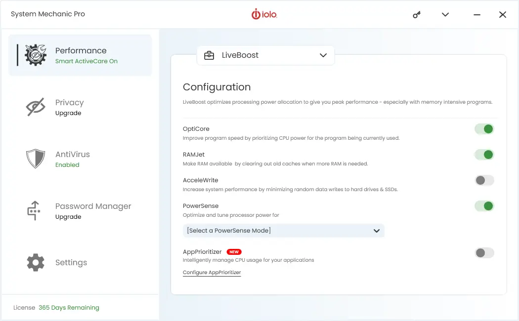 System Mechanic Pro LiveBoost