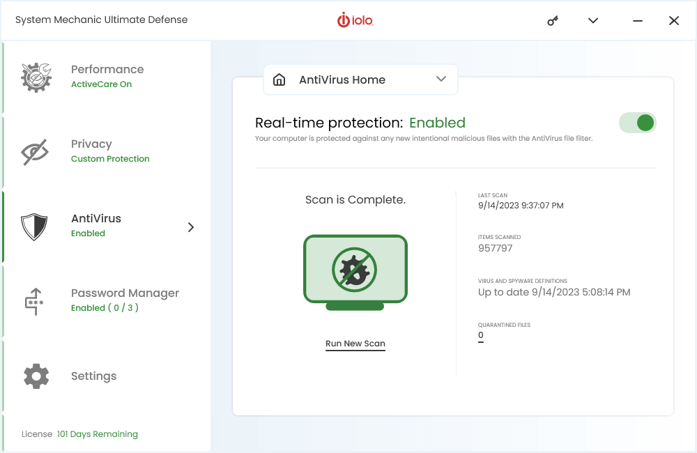 System Shield/AntiVirus Screenshot
