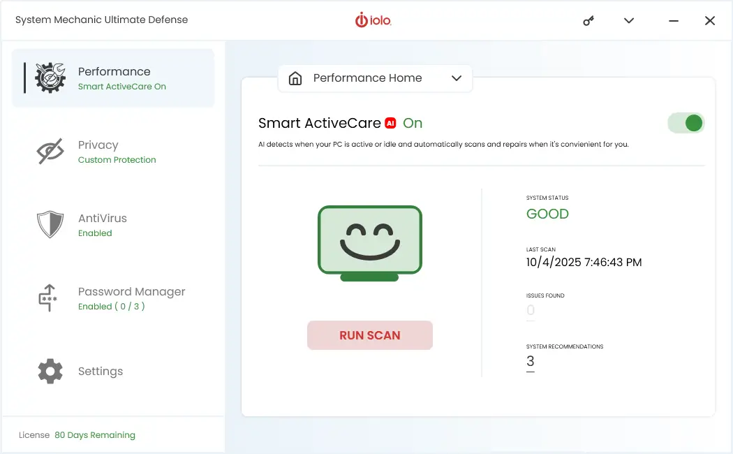 System Mechanic 23 Dashboard - Better Interface