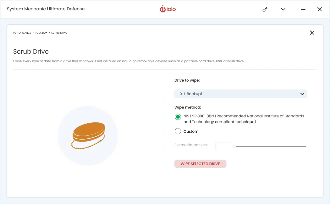 DriveScrubber Screenshot
