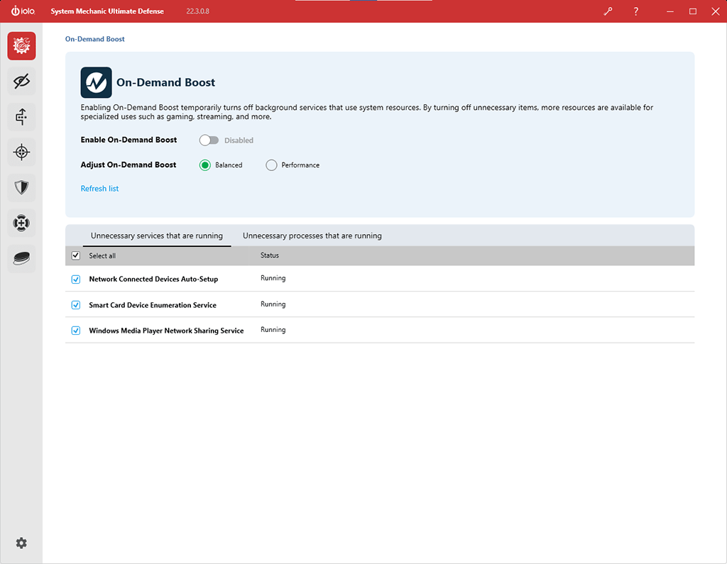 System Mechanic 22 On-Demand Boost